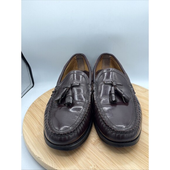 Sebago Hand Sewn Tassel Loafers Burgundy Leather Men\'s 11C Classic main image 4